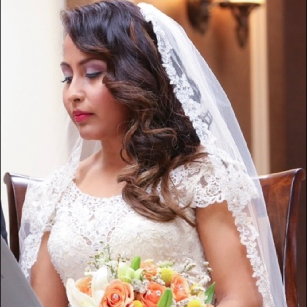 Elegant/ Modest Wedding Gown for Petite Woman